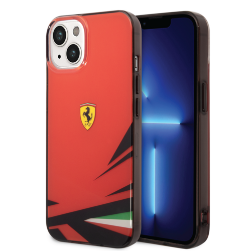 Ferrari Ferrari iPhone 14 & 13 Back cover coque - Double Layer Print - Rouge