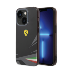 Ferrari iPhone 14 Plus & 15 Plus Back-Cover hul - Double Layer Print - Schwarz