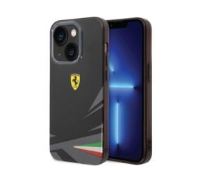 Ferrari Ferrari iPhone 14 Plus & 15 Plus Back-Cover hul - Double Layer Print - Schwarz Ferrari Ferrari iPhone 14 Plus & 15 Plus Back-Cover hul - Double Layer Print - Schwarz
