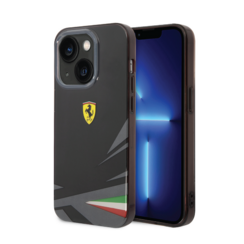Ferrari iPhone 14 & 13 Back cover case - Double Layer Print - Black