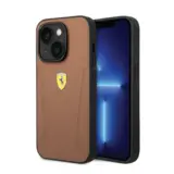 Ferrari Ferrari iPhone 14 & 13 Back cover coque - Hot Stamped Sides - Camel Ferrari Ferrari iPhone 14 & 13 Back cover coque - Hot Stamped Sides - Camel