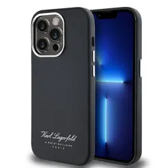 Karl Lagerfeld iPhone 15 Pro Max Backcover hoesje FW pu Hotel RSG - Zwart