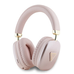 Guess Bluetooth Headphones - Metalic Triangle Logo - Pink