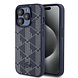 Lacoste Lacoste iPhone 15 Pro Back-Cover hul - The Blend Monogram - Navy
