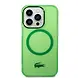 Lacoste Lacoste iPhone 15 Pro Back cover coque - Magsafe Transparent Case - Vert