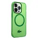 Lacoste Lacoste iPhone 15 Pro Backcover hoesje - Magsafe Transparent Case - Groen