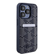 Lacoste Lacoste iPhone 15 Pro Back cover coque - The Blend Monogram - With Cardslot - Navy