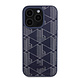Lacoste Lacoste iPhone 15 Pro Back-Cover hul - The Blend Monogram - With Cardslot - Navy