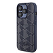 Lacoste Lacoste iPhone 15 Pro Back-Cover hul - The Blend Monogram - With Cardslot - Navy