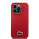 Lacoste Lacoste iPhone 15 Pro Back cover coque - Rouge Lacoste Lacoste iPhone 15 Pro Back cover coque - Rouge
