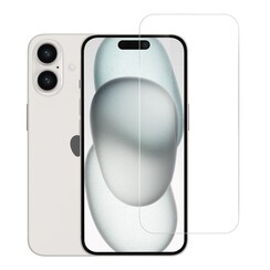 box of 10 - TUNIQ iPhone 16 Tempered glass - Transparent