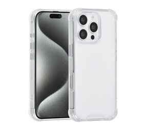 TUNIQ TUNIQ iPhone 16 Pro Backcover hoesje - Transparant - Antishock TUNIQ TUNIQ iPhone 16 Pro Backcover hoesje - Transparant - Antishock