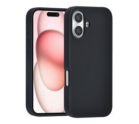 TUNIQ TUNIQ iPhone 16 Back cover case - Premium Liquid silicone - Black TUNIQ TUNIQ iPhone 16 Back cover case - Premium Liquid silicone - Black