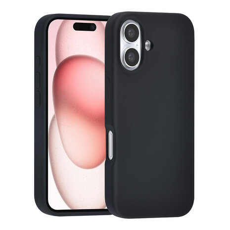 TUNIQ TUNIQ iPhone 16 Back cover case - Premium Liquid silicone - Black TUNIQ TUNIQ iPhone 16 Back cover case - Premium Liquid silicone - Black