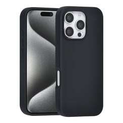 TUNIQ iPhone 16 Pro Backcover hoesje - Premium Liquid silicone - Zwart