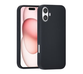 TUNIQ TUNIQ iPhone 16 Plus Back-Cover hul - Premium Liquid silicone - Schwarz TUNIQ TUNIQ iPhone 16 Plus Back-Cover hul - Premium Liquid silicone - Schwarz