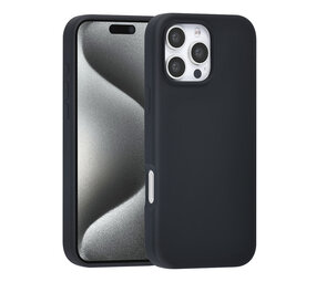 TUNIQ TUNIQ iPhone 16 Pro Max Back cover coque - Premium Liquid silicone - Noir TUNIQ TUNIQ iPhone 16 Pro Max Back cover coque - Premium Liquid silicone - Noir