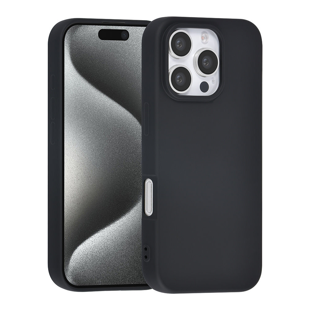 TUNIQ TUNIQ iPhone 16 Pro Backcover hoesje TPU - Zwart TUNIQ TUNIQ iPhone 16 Pro Backcover hoesje TPU - Zwart
