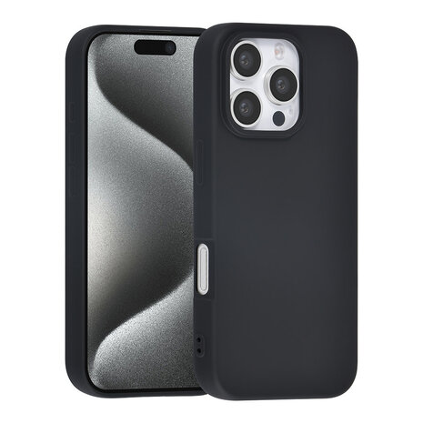 TUNIQ TUNIQ iPhone 16 Pro Backcover hoesje TPU - Zwart TUNIQ TUNIQ iPhone 16 Pro Backcover hoesje TPU - Zwart