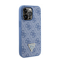 Guess Guess iPhone 13 Pro Back cover coque Metal logo strass crossbody - Bleu