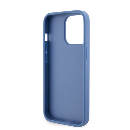 Guess Guess iPhone 13 Pro Back cover case - Metal logo strass crossbody - Blue