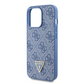 Guess Guess iPhone 13 Pro Back cover case - Metal logo strass crossbody - Blue