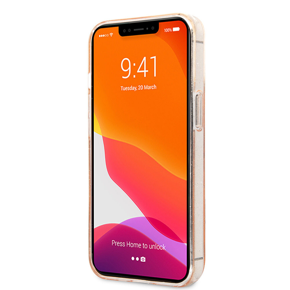 Guess Guess iPhone 13 Pro Backcover hoesje Glitter big gold 4G - Goud Guess Guess iPhone 13 Pro Backcover hoesje Glitter big gold 4G - Goud