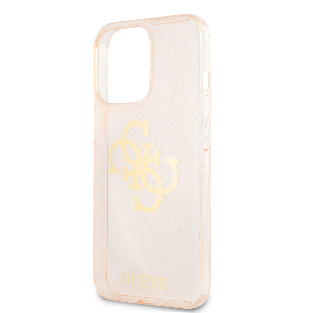 Guess Guess iPhone 13 Pro Back-Cover hul - Glitter big gold 4G - Gold Guess Guess iPhone 13 Pro Back-Cover hul - Glitter big gold 4G - Gold
