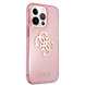 Guess Guess iPhone 13 Pro Backcover hoesje Glitter big gold 4G - Roze Guess Guess iPhone 13 Pro Backcover hoesje Glitter big gold 4G - Roze