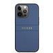 Guess Guess iPhone 13 Pro Back cover coque Saffiano - Bleu Guess Guess iPhone 13 Pro Back cover coque Saffiano - Bleu