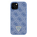 Guess Guess iPhone 13 Back cover case - Metal logo strass crossbody - Blue Guess Guess iPhone 13 Back cover case - Metal logo strass crossbody - Blue