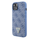 Guess Guess iPhone 13 Back cover case - Metal logo strass crossbody - Blue Guess Guess iPhone 13 Back cover case - Metal logo strass crossbody - Blue