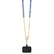 Guess Guess iPhone 13 Back-Cover hul - Metal logo strass crossbody - Blau Guess Guess iPhone 13 Back-Cover hul - Metal logo strass crossbody - Blau
