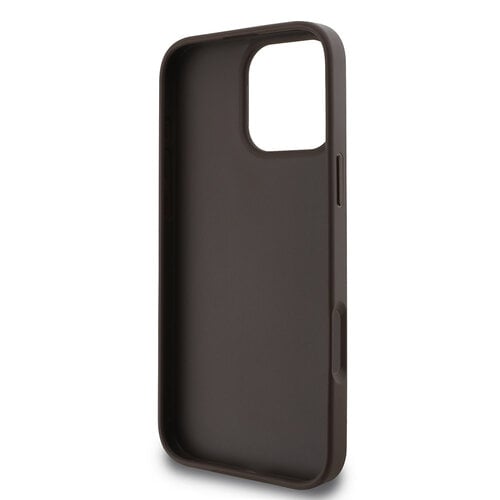 Guess Guess iPhone 16 Pro Back cover coque - 4G - Big Metal Logo - Marron