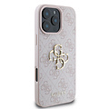 Guess Guess iPhone 16 Pro Back-Cover hul - 4G - Big Metal Logo - Rosa