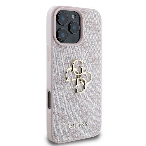 Guess Guess iPhone 16 Pro Back cover coque - 4G - Big Metal Logo - Rose