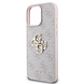 Guess Guess iPhone 16 Pro Backcover hoesje - 4G - Big Metal Logo - Roze Guess Guess iPhone 16 Pro Backcover hoesje - 4G - Big Metal Logo - Roze