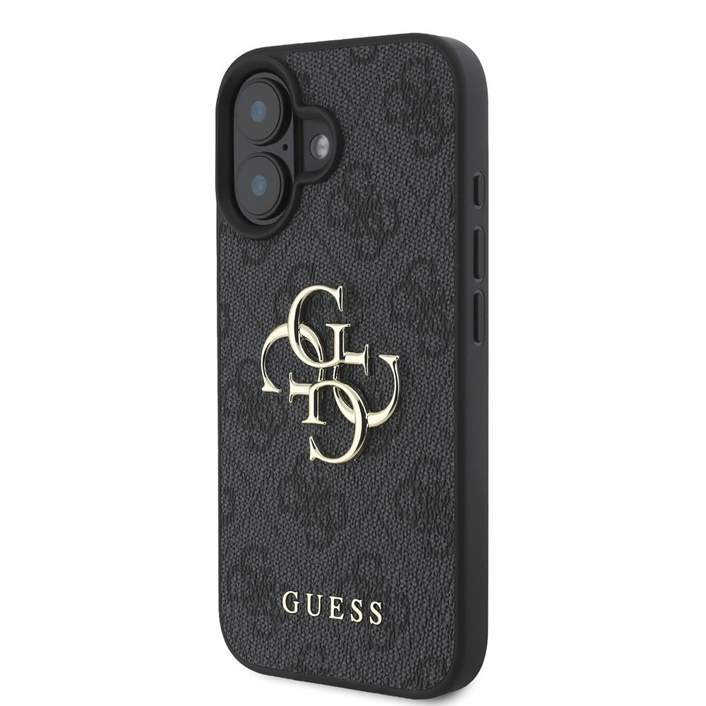 Guess Guess iPhone 16 Plus Back cover case - 4G - Big Metal Logo - Black Guess Guess iPhone 16 Plus Back cover case - 4G - Big Metal Logo - Black