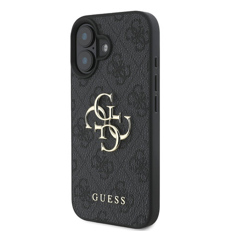 Guess Guess iPhone 16 Plus Back cover coque - 4G - Big Metal Logo - Noir Guess Guess iPhone 16 Plus Back cover coque - 4G - Big Metal Logo - Noir