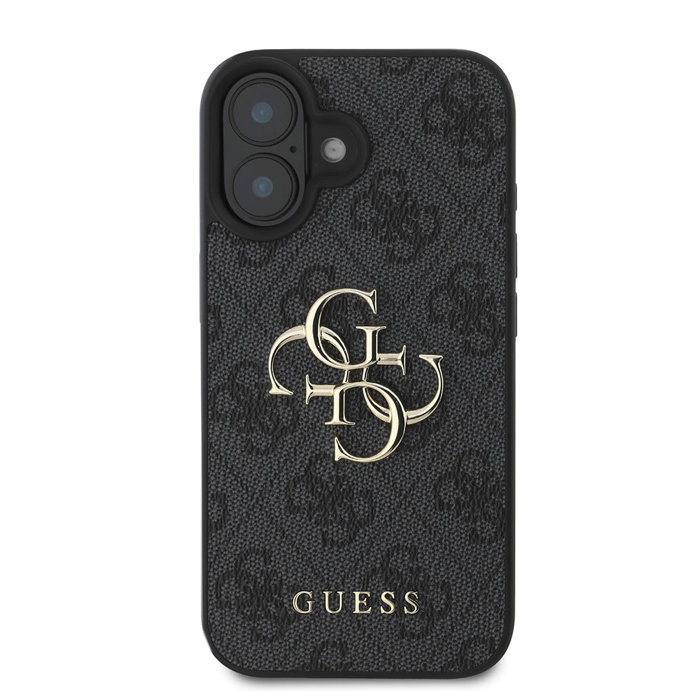 Guess Guess iPhone 16 Plus Back-Cover hul - 4G - Big Metal Logo - Schwarz Guess Guess iPhone 16 Plus Back-Cover hul - 4G - Big Metal Logo - Schwarz