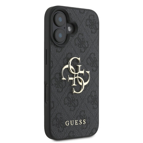 Guess Guess iPhone 16 Plus Back cover coque - 4G - Big Metal Logo - Noir Guess Guess iPhone 16 Plus Back cover coque - 4G - Big Metal Logo - Noir