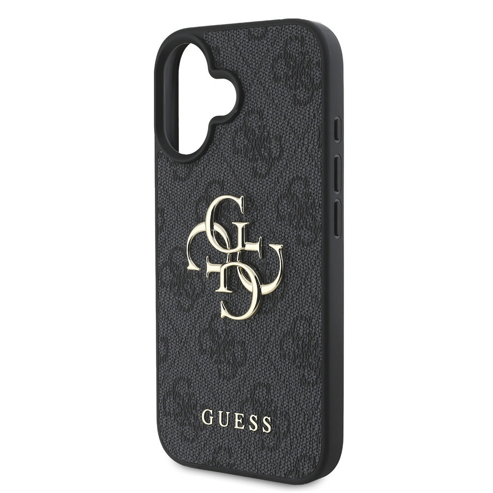 Guess Guess iPhone 16 Plus Back cover coque - 4G - Big Metal Logo - Noir Guess Guess iPhone 16 Plus Back cover coque - 4G - Big Metal Logo - Noir
