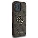 Guess Guess iPhone 16 Pro Max Back-Cover hul - 4G - Big Metal Logo - Braun Guess Guess iPhone 16 Pro Max Back-Cover hul - 4G - Big Metal Logo - Braun