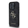 Guess Guess iPhone 16 Pro Max Back cover case - 4G - Big Metal Logo - Black