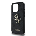 Guess Guess iPhone 16 Pro Max Back-Cover hul - 4G - Big Metal Logo - Schwarz