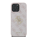 Guess Guess iPhone 16 Pro Max Back-Cover hul - 4G - Big Metal Logo - Rosa