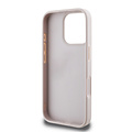 Guess Guess iPhone 16 Pro Max Back cover coque - 4G PU Leather - Bottom Stripe - Rose