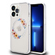 Guess Guess iPhone 13 Pro Back cover coque Magsafe IML flowers - Transparent Guess Guess iPhone 13 Pro Back cover coque Magsafe IML flowers - Transparent