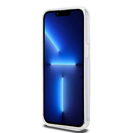 Guess Guess iPhone 13 Pro Backcover hoesje Magsafe IML flowers - Transparant Guess Guess iPhone 13 Pro Backcover hoesje Magsafe IML flowers - Transparant