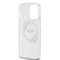 Guess Guess iPhone 13 Pro Back-Cover hul - Magsafe IML flowers - Transparent